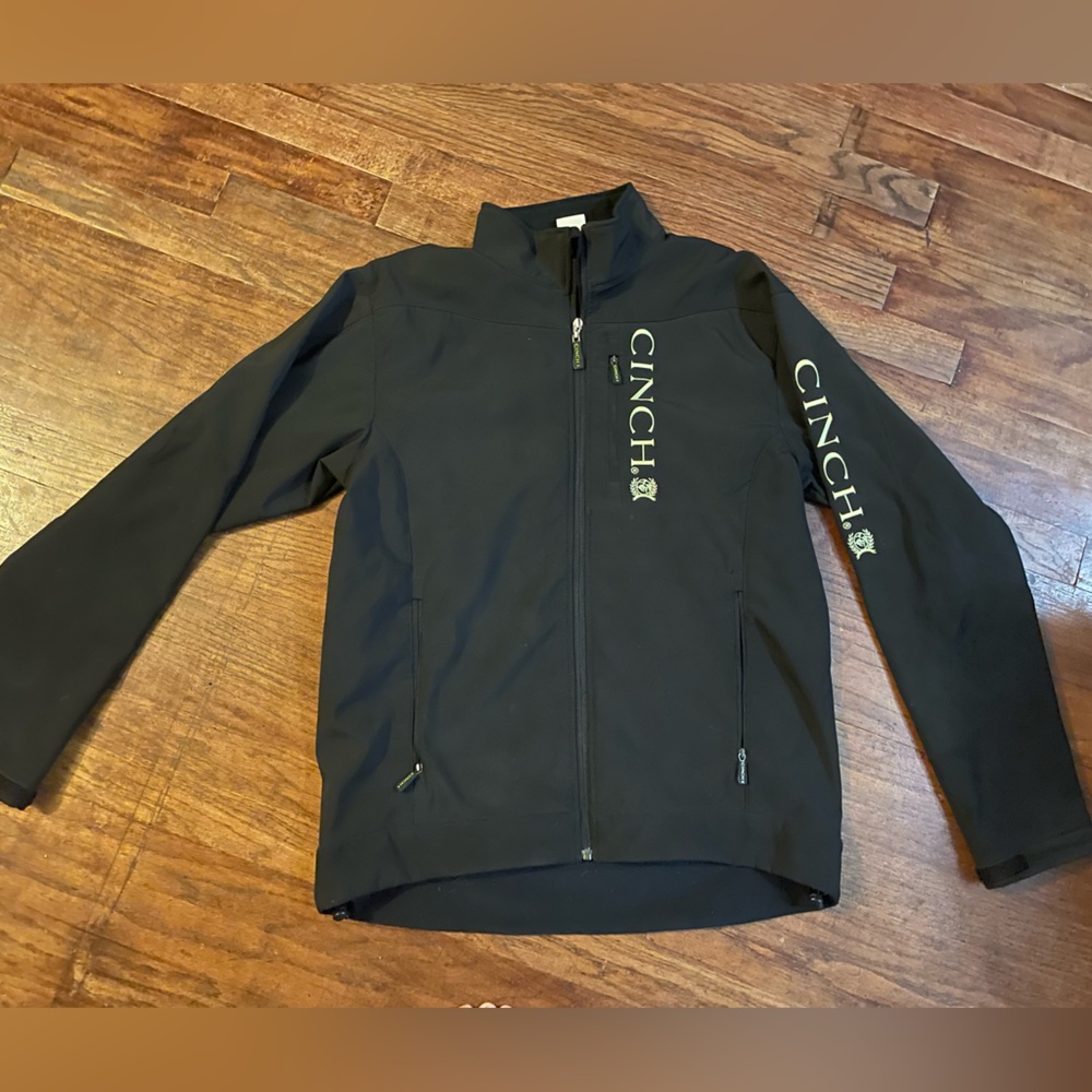 Black and lime green Cinch jacket size M